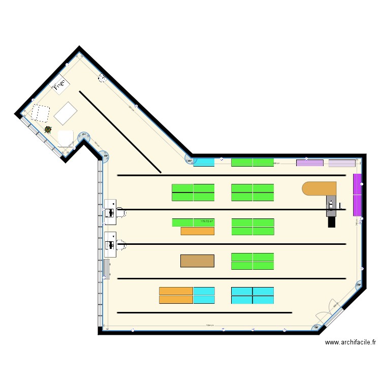 plan aménagé 4 elec. Plan de 0 pièce et 0 m2