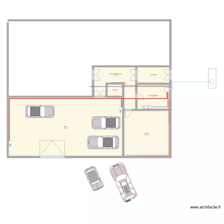 Garage du Plan. Plan de 