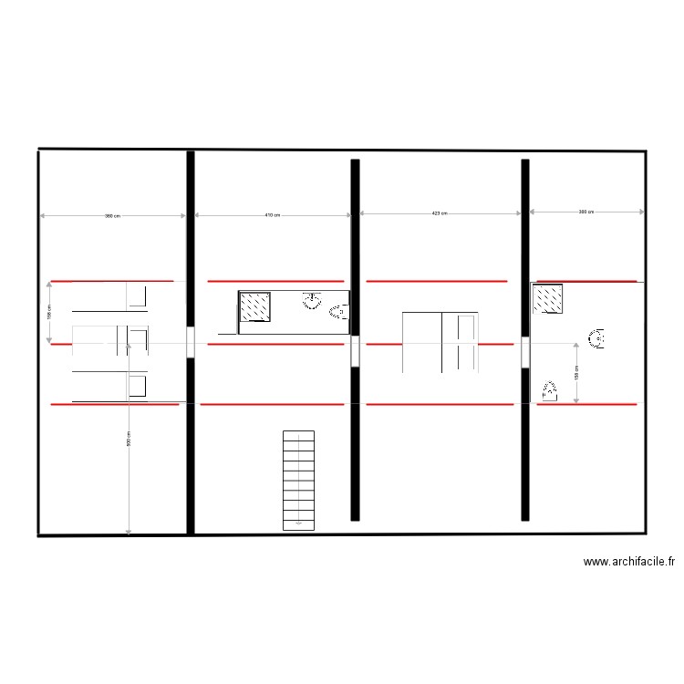 étage cote 1. Plan de 0 pièce et 0 m2