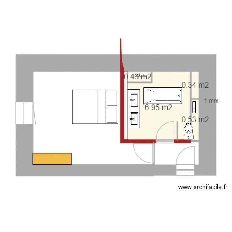 salle de bains 30 décembre. Plan de 0 pièce et 0 m2