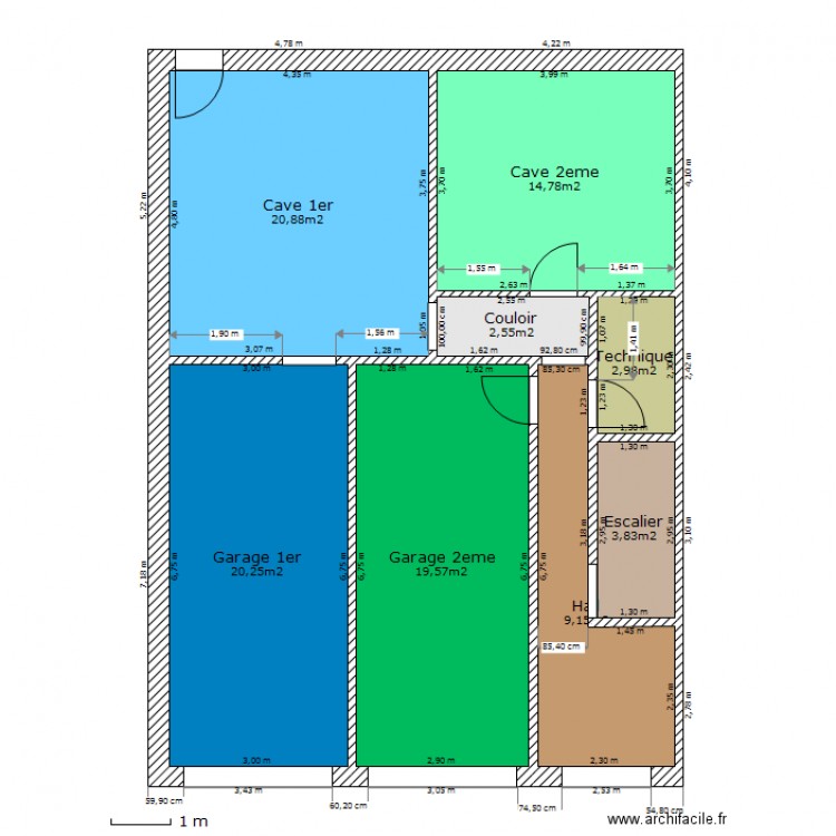 RezDeChaussee 1. Plan de 0 pièce et 0 m2