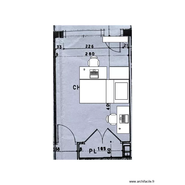 Annabel Chambre 2. Plan de 