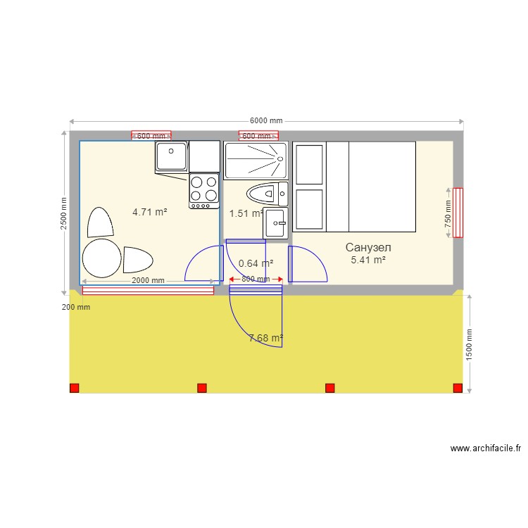 p15 v2. Plan de 0 pièce et 0 m2