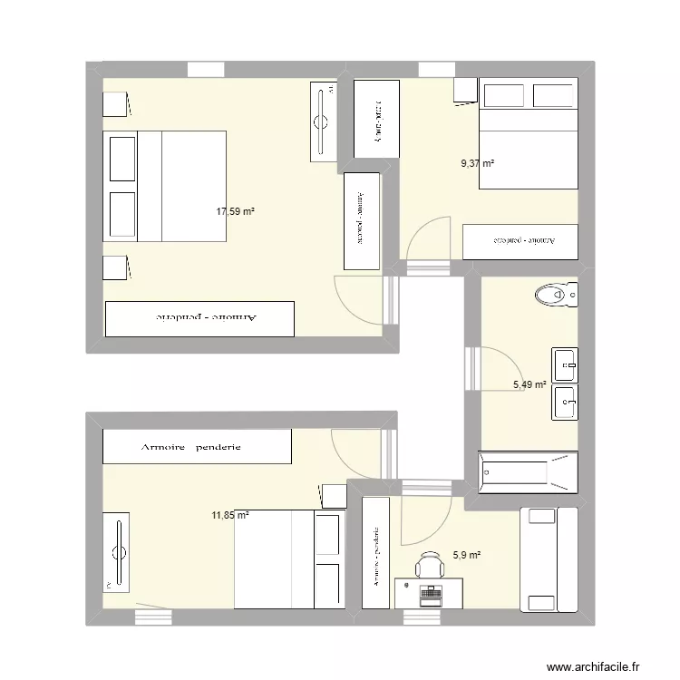 Villenave. Plan de 