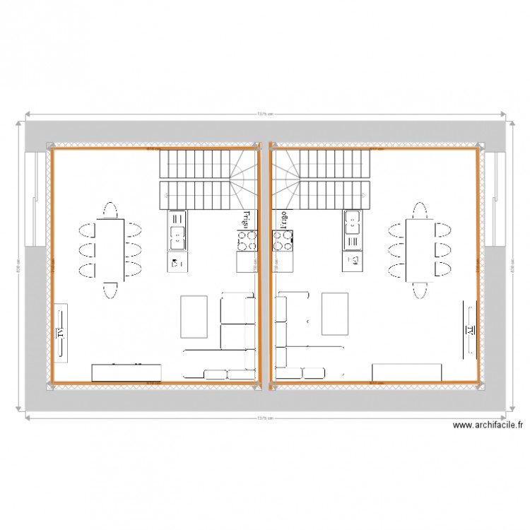 rdc cloison iso. Plan de 0 pièce et 0 m2