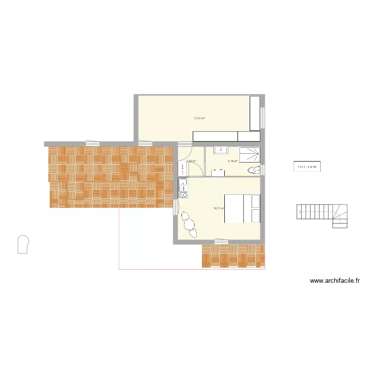FACADE SUD VERSION 2. Plan de 