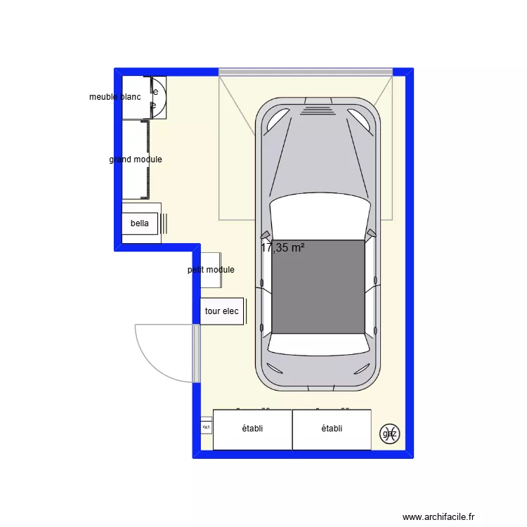 chambre Théo. Plan de 1 et 17 m² chambre Théo. Plan de 1 et 17 m²