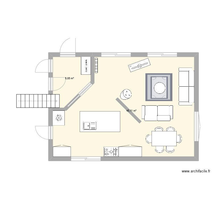 new Acomat 2. Plan de 2 pièces et 51 m2