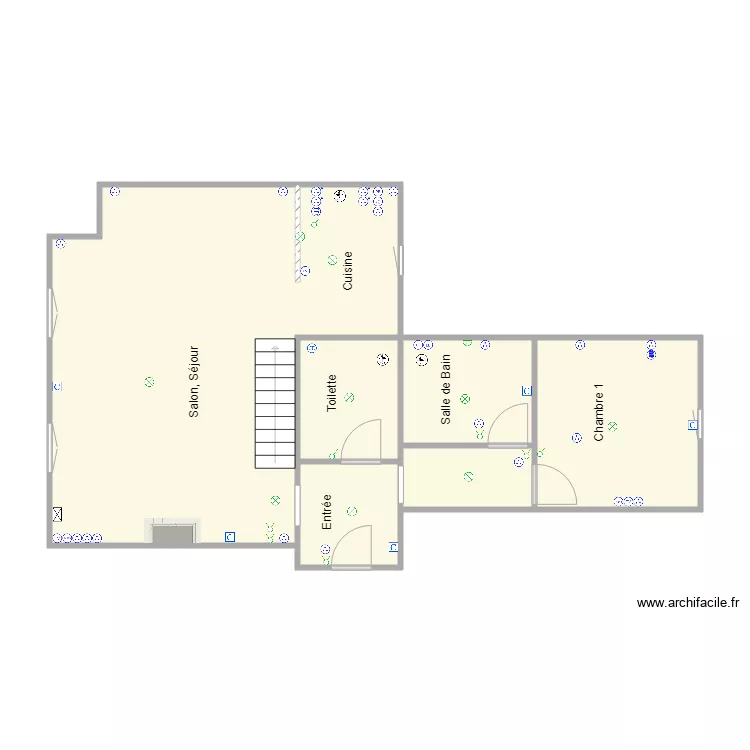 Little Mouss Appartement 1 RDC. Plan de 