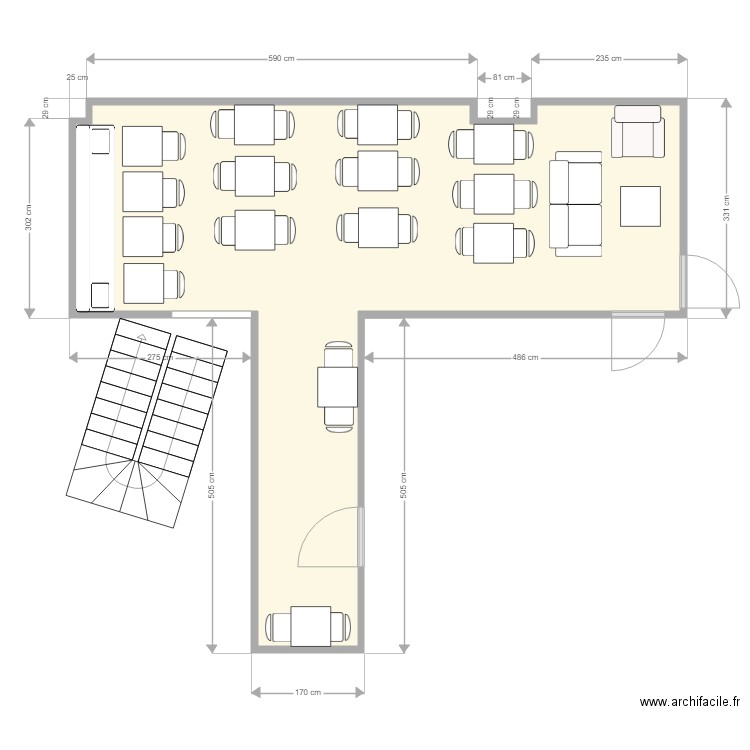 Plan 1er. Plan de 0 pièce et 0 m2