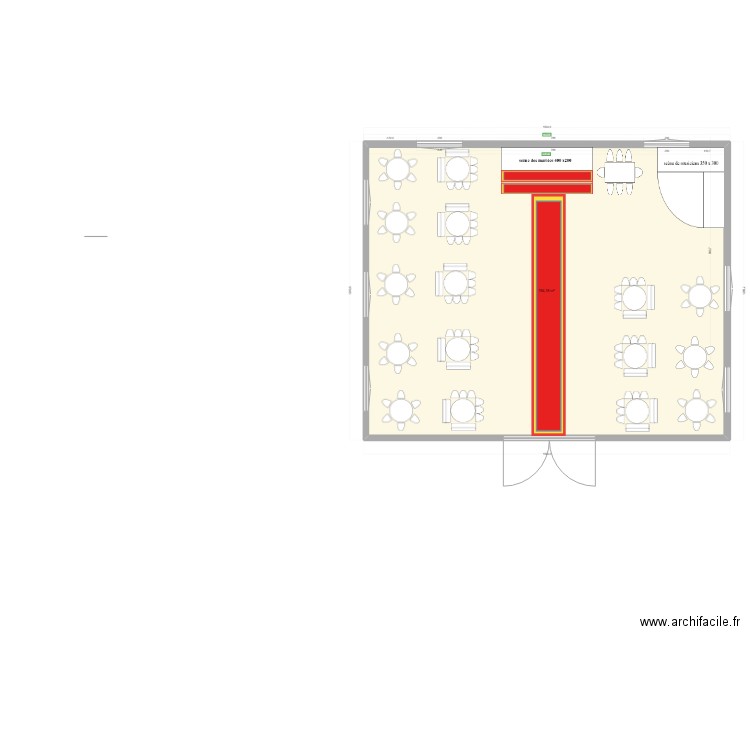 salle de fete lilia. Plan de 1 pièce et 194 m2