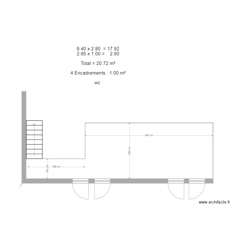 mezzanine. Plan de 0 pièce et 0 m2