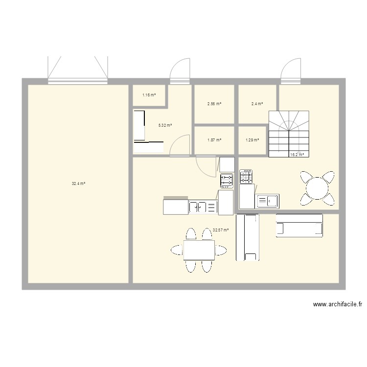 plan de maison taille moyenne 2. Plan de 0 pièce et 0 m2