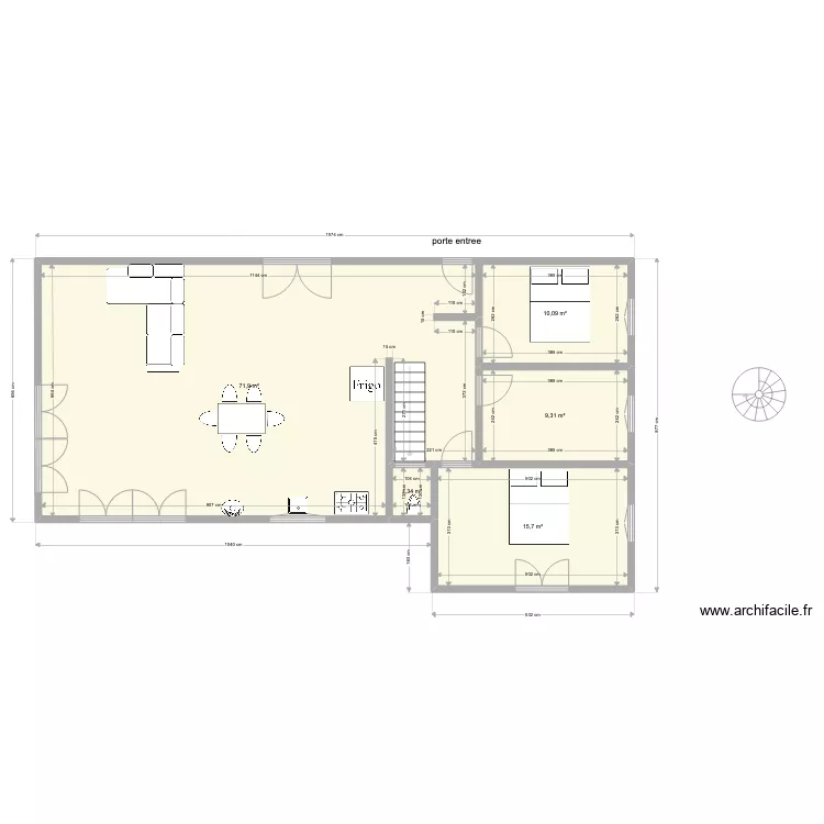 maison haut 220613c. Plan de 