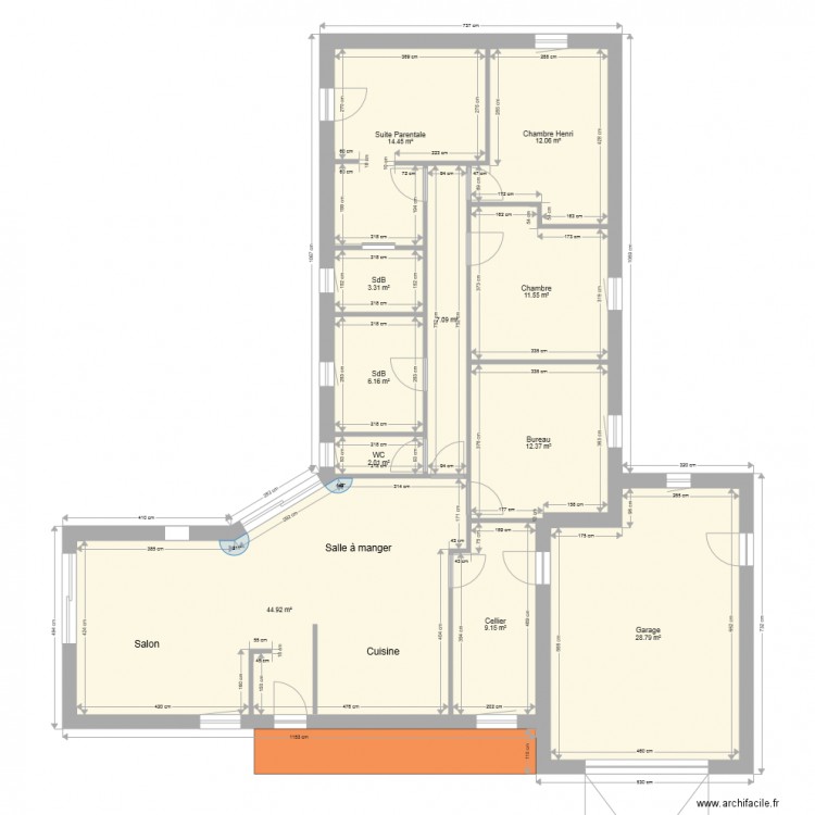 plan 2 elo et mat 090117 sans meubles. Plan de 0 pièce et 0 m2