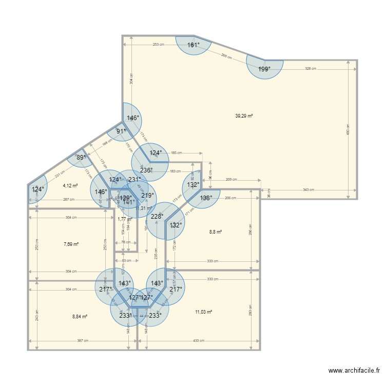 LAMBERT 1378 V. Plan de 8 pièces et 93 m2