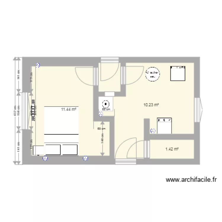 amenagement chambre garage. Plan de 