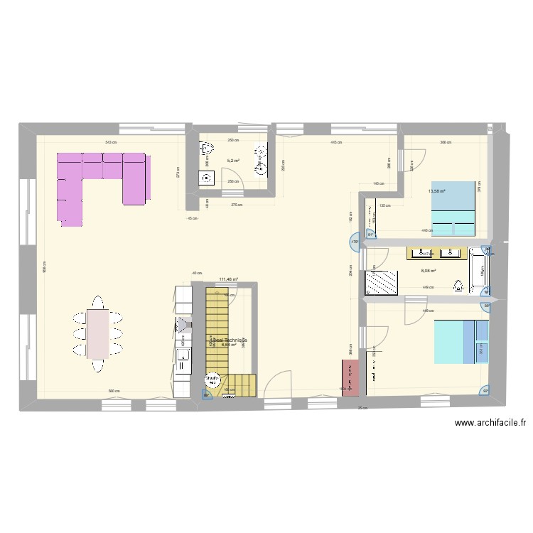 Maison Ecuelles Version 12092023 . Plan de 11 pièces et 284 m2