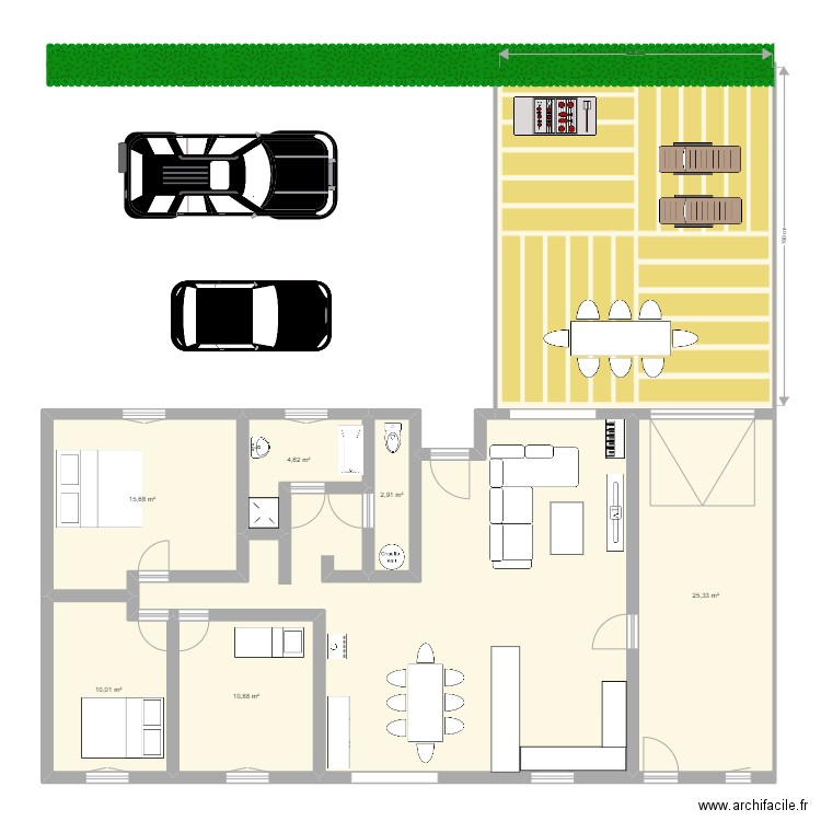 plan d'ensemble maison 2022. Plan de 8 pièces et 173 m2