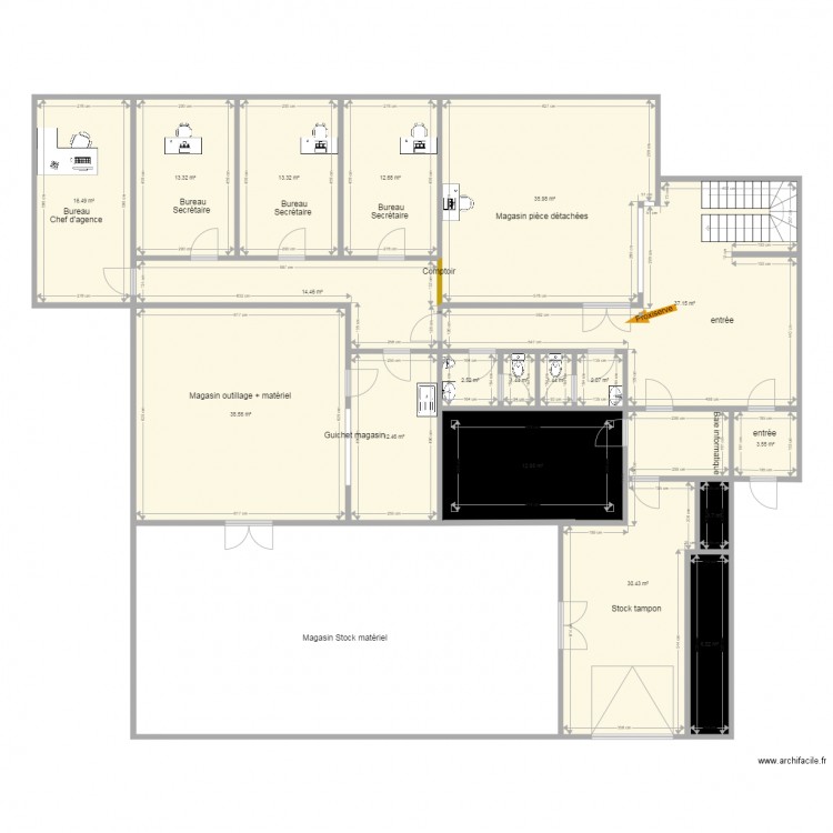 Agence Amiens V4. Plan de 0 pièce et 0 m2