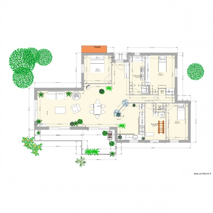 Claudie RDC. Plan de 0 pièce et 0 m2