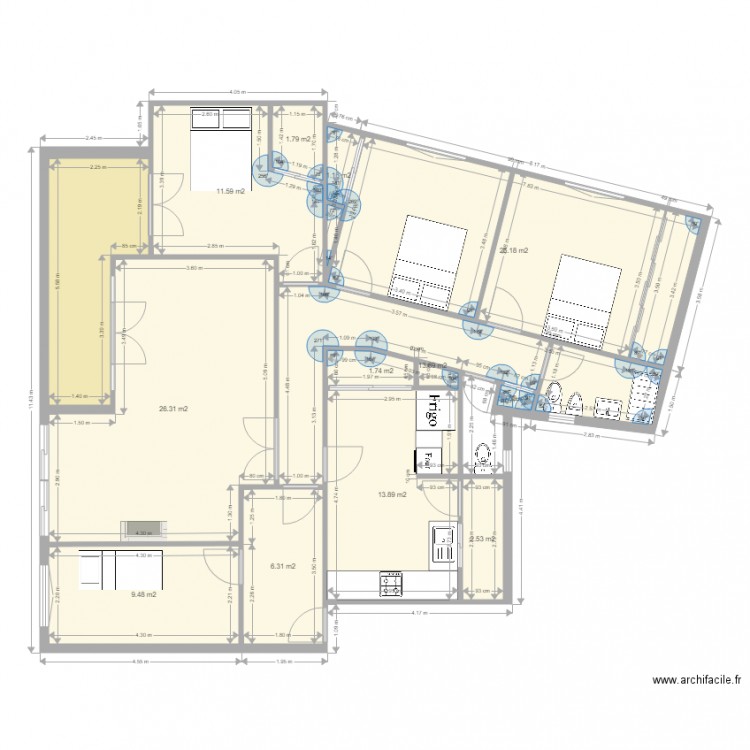 Aragón 6. Plan de 0 pièce et 0 m2