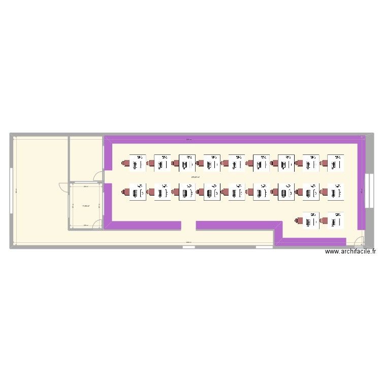 jedyard1. Plan de 2 pièces et 303 m2