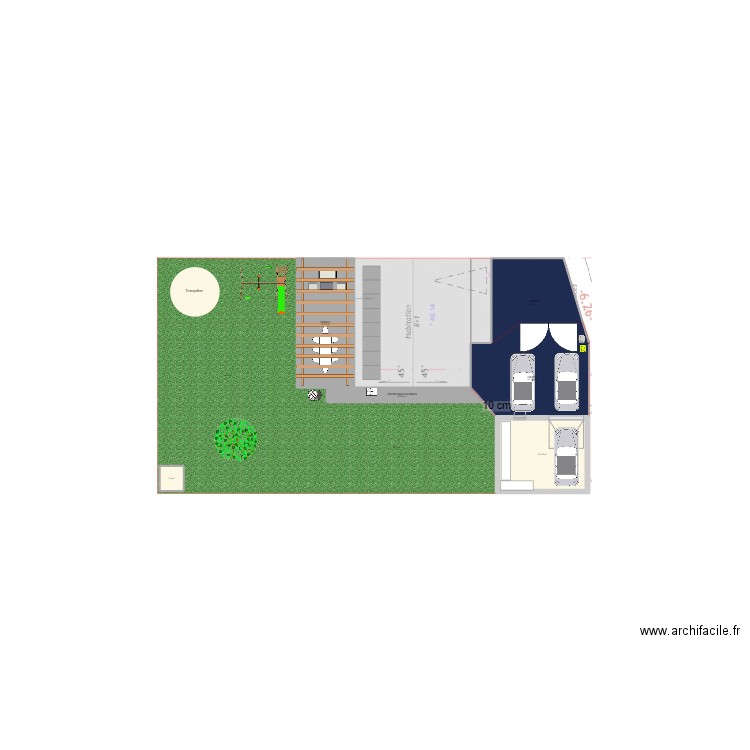 Plan Lyczak . Plan de 6 pièces et 154 m2