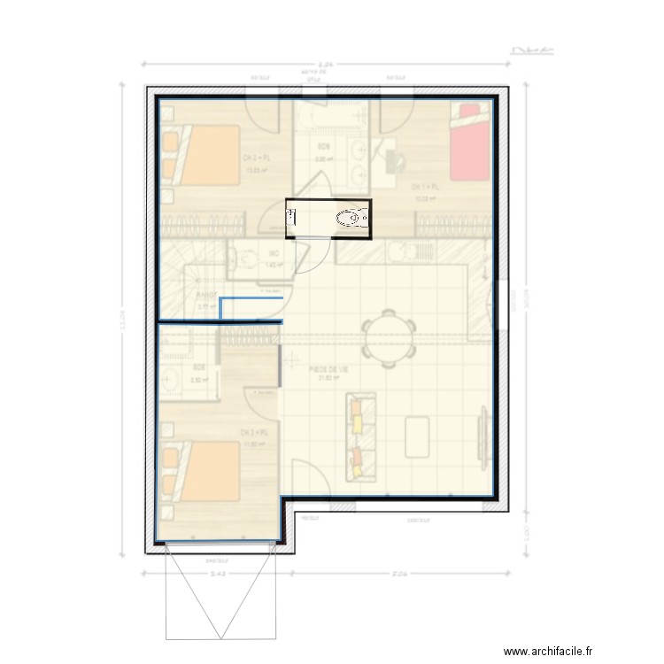 rc4. Plan de 0 pièce et 0 m2