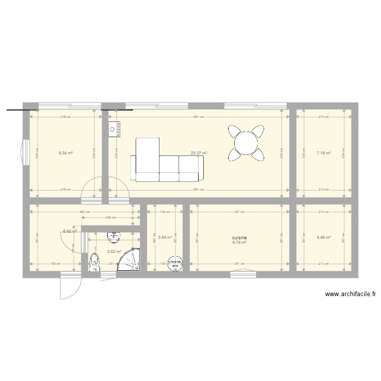 test 1. Plan de 0 pièce et 0 m2