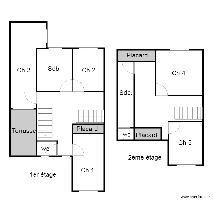 Plan AMOROS ETAGE. Plan de 