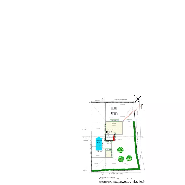 plan de masse apr&egrave;s travaux 3. Plan de 