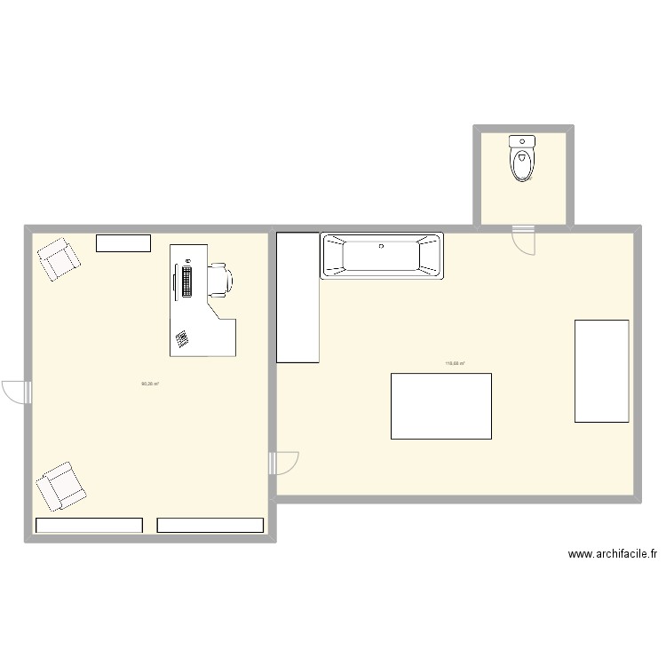 salon de toilettage. Plan de 0 pièce et 0 m2