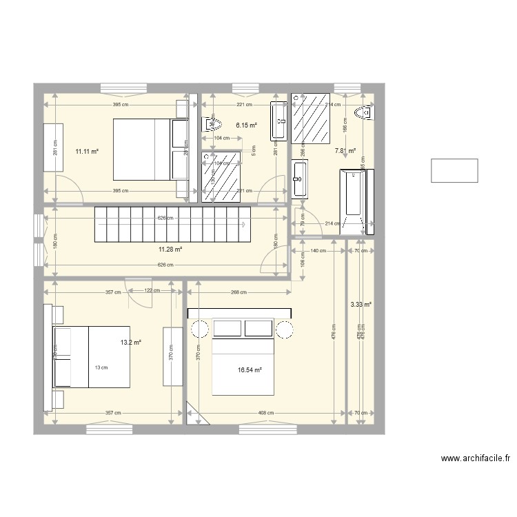 Projet Mont Etage Sud. Plan de 0 pièce et 0 m2