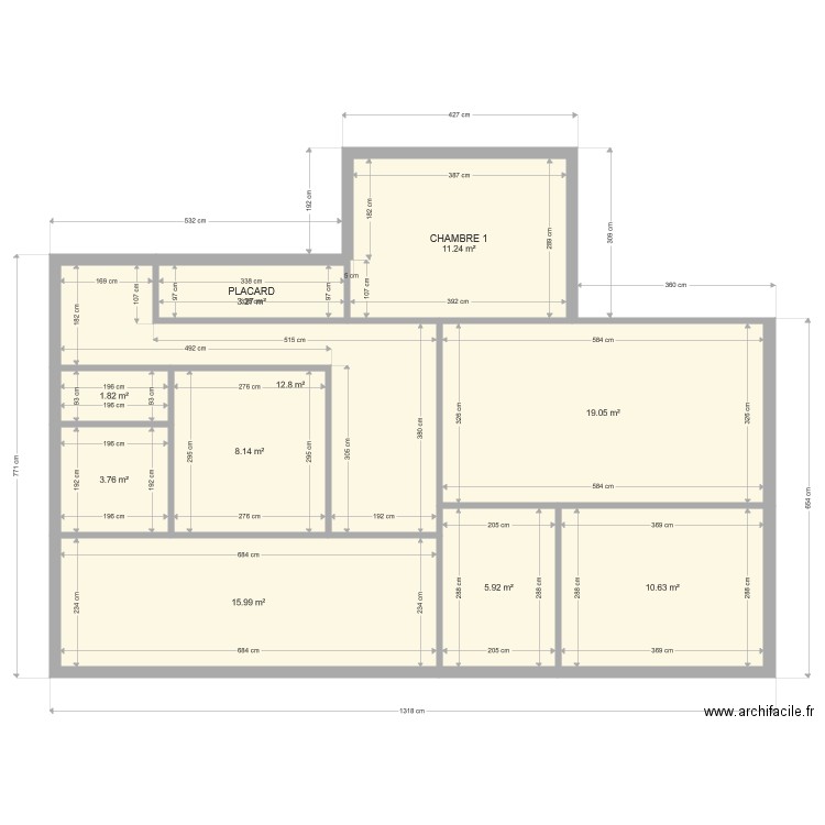 BI 3803. Plan de 0 pièce et 0 m2