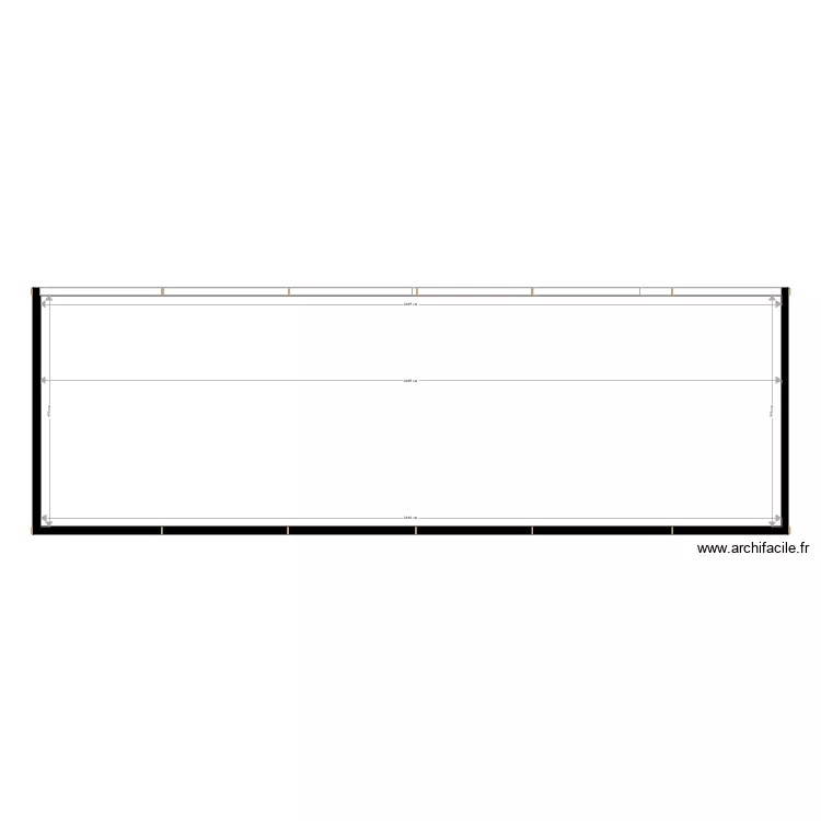 Batiment2 existant. Plan de 