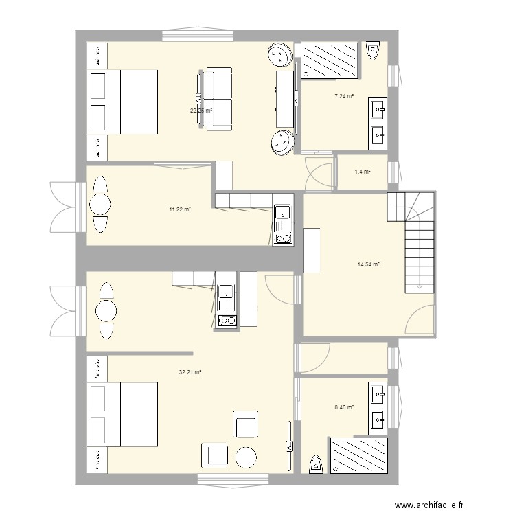 K ET N 2  nic mag rez definitif. Plan de 0 pièce et 0 m2