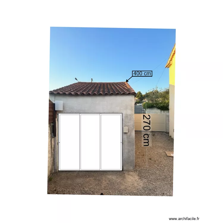 GARAGE APRES. Plan de 
