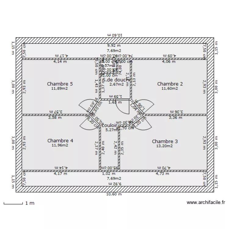 Etage courcelles 3. Plan de 