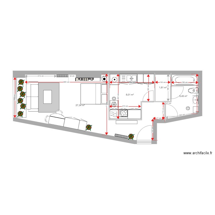 appart hugo manchester V5. Plan de 0 pièce et 0 m2