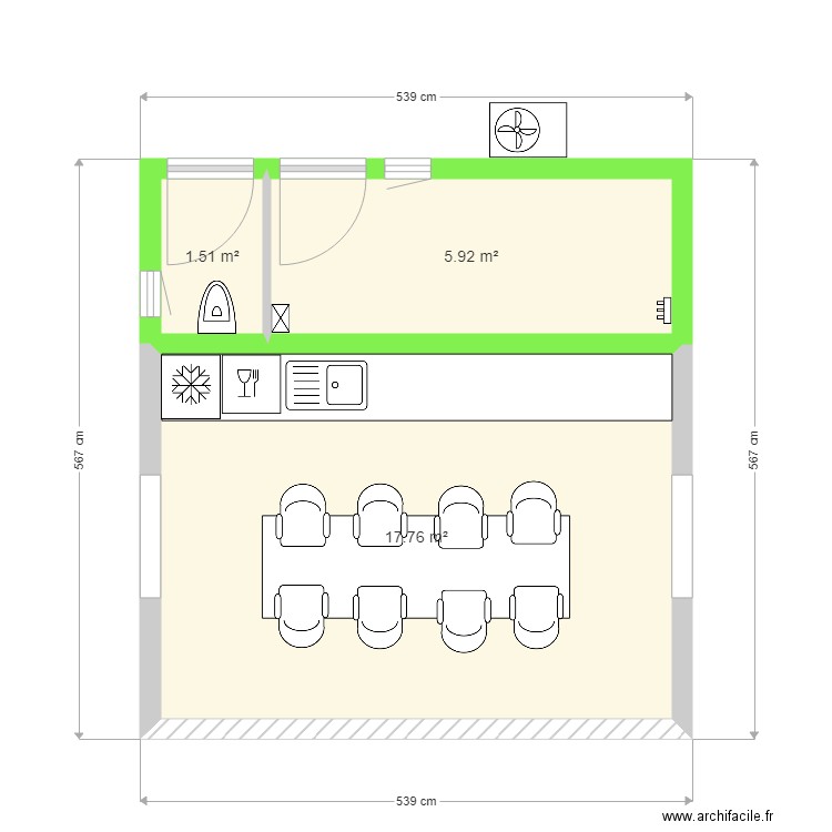 pool house 7. Plan de 0 pièce et 0 m2