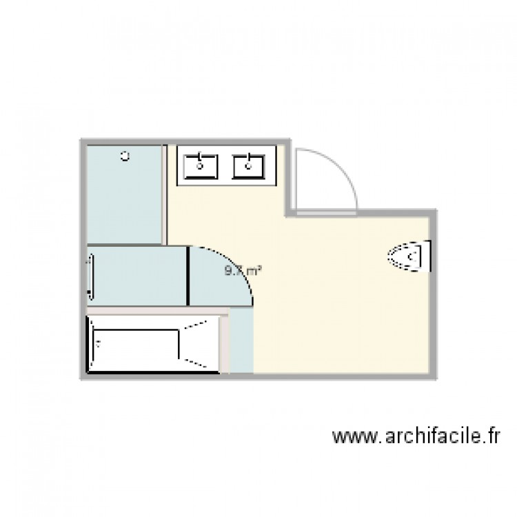 SDB SMA. Plan de 0 pièce et 0 m2