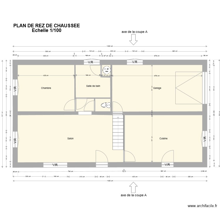 permis vdv rdc cyril. Plan de 0 pièce et 0 m2