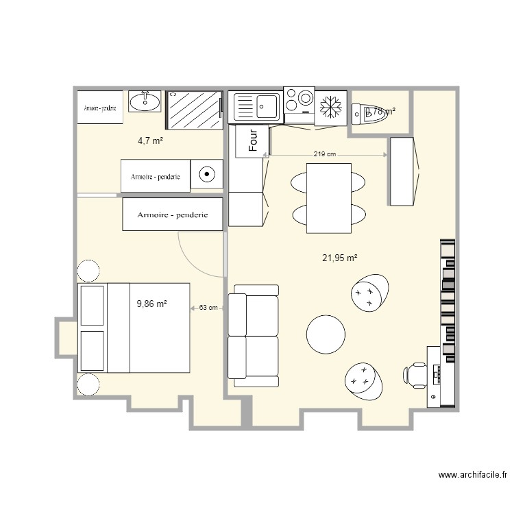 2 PIECES ST LEGER 21 11 04 1601. Plan de 0 pièce et 0 m2