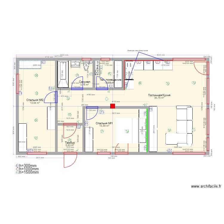 Абрамово. Plan de 0 pièce et 0 m2