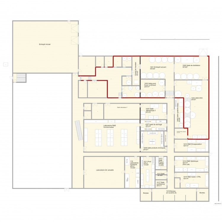 170130 Pojet EXTRAPURE 11 000p2 Équipements V91. Plan de 0 pièce et 0 m2