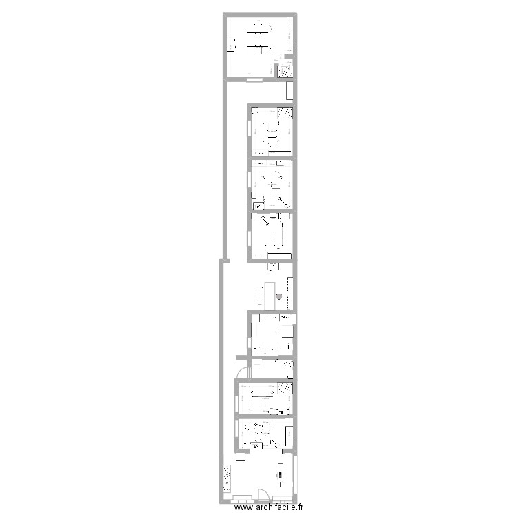 bambloo. Plan de 5 pièces et 65 m2