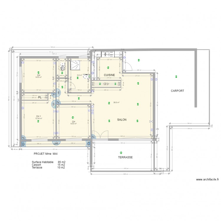 mai villa 11. Plan de 0 pièce et 0 m2