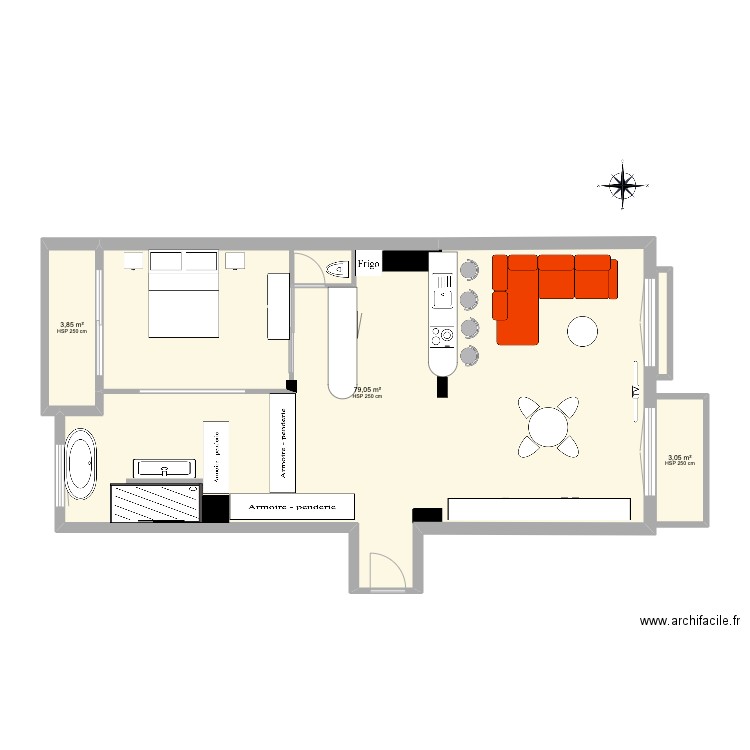 JOHANNA meuble BRUT. Plan de 0 pièce et 0 m2