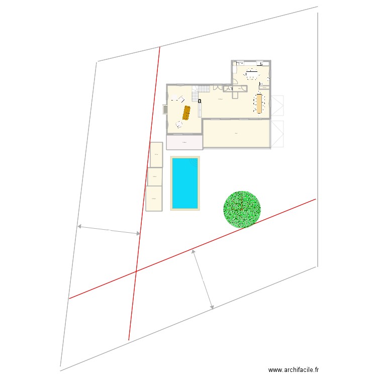 muscadelle RDC avec terrasse et piscine   terrain4. Plan de 0 pièce et 0 m2